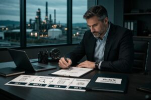 Consultor sénior trabajando en exclusiva en un proceso de selección industrial con enfoque estratégico